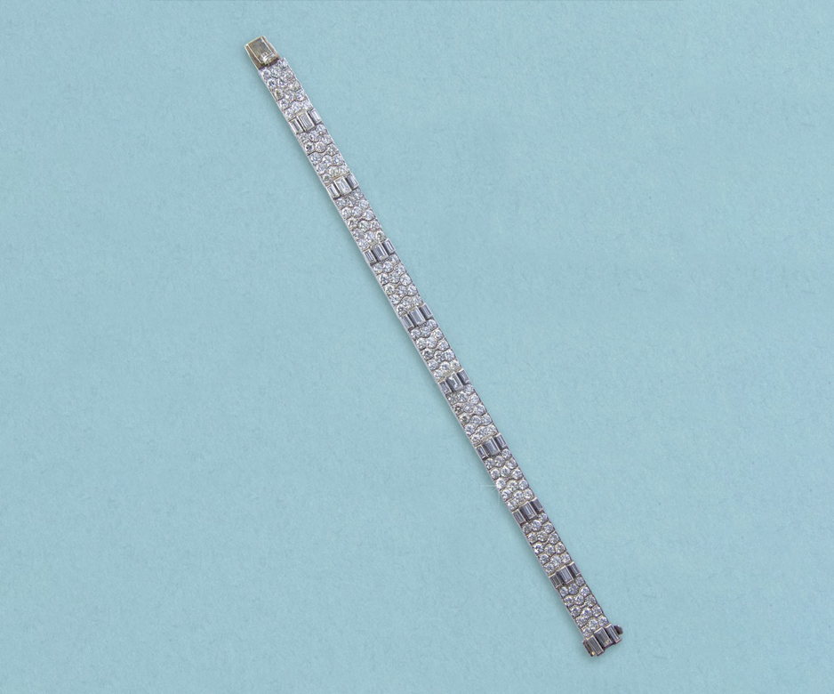 Diamond strap bracelet